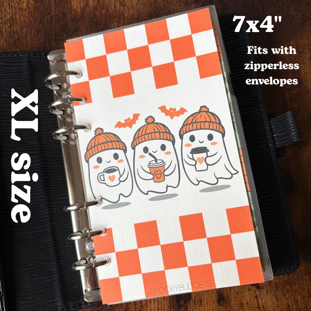 Fall Vibes Linen A6 Binder Dashboard