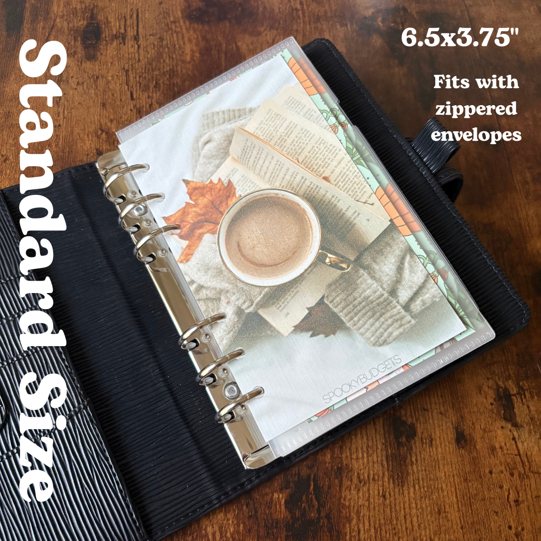 Cozy Coffee Linen A6 Binder Dashboard