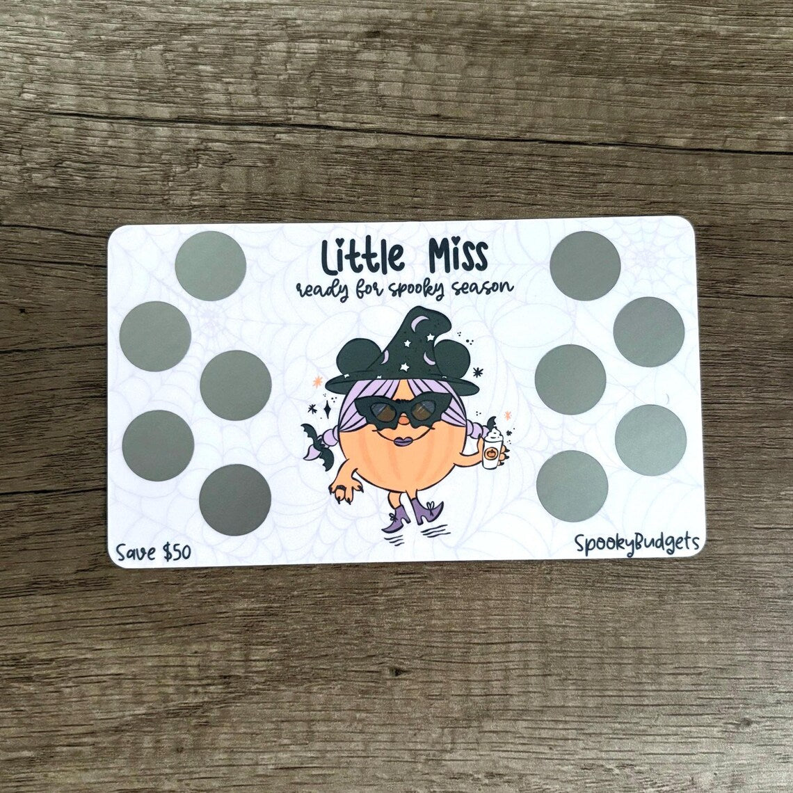 Little Miss Ready for Spooky Season Scratch & Save Challenge A6 50 Total Savings