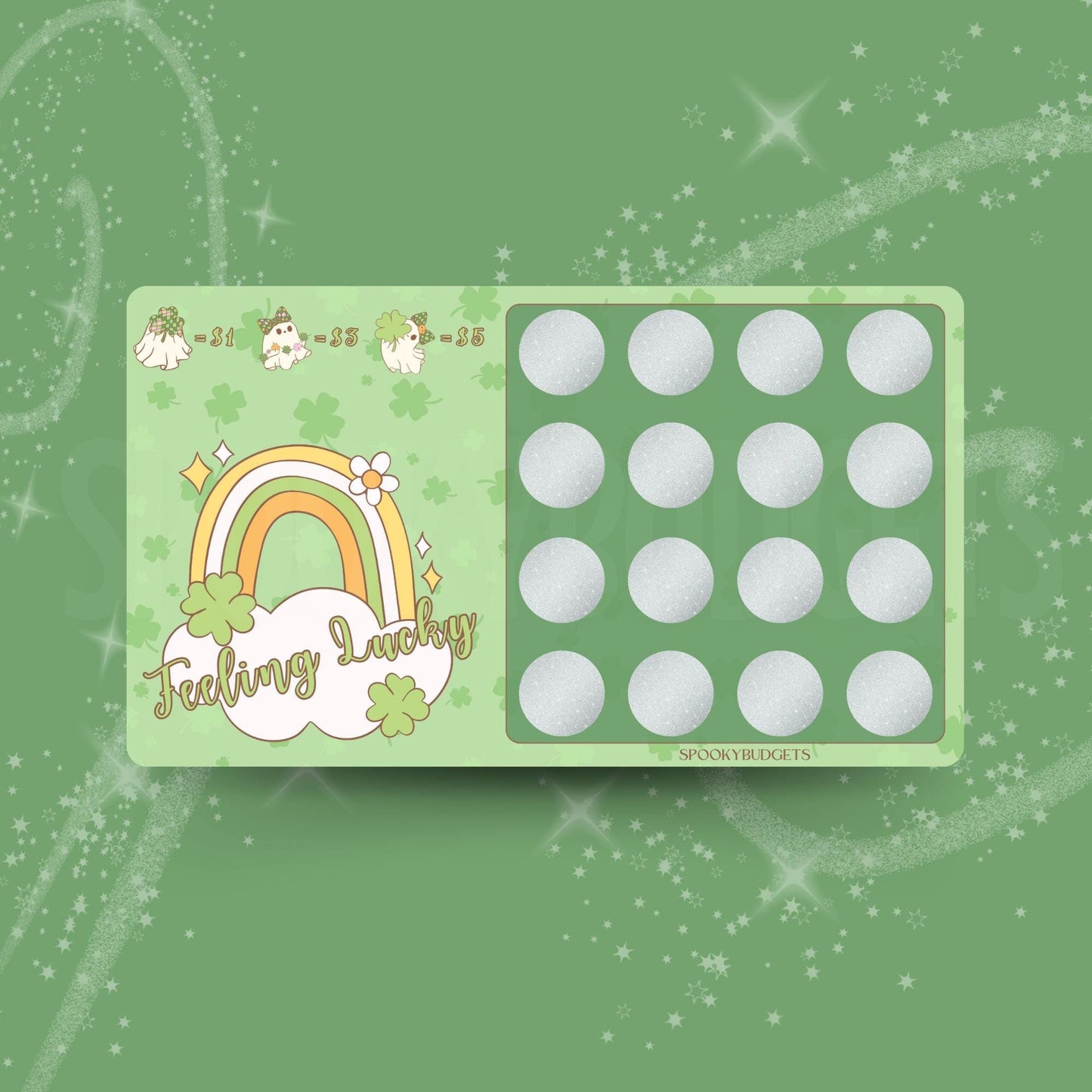 Feeling Lucky Scratch & Save Cash Savings Challenge A6 A5
