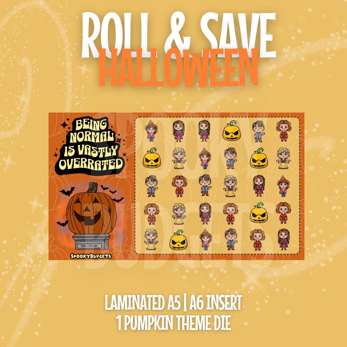 Halloween Roll & Save Dice Challenge A6 A5