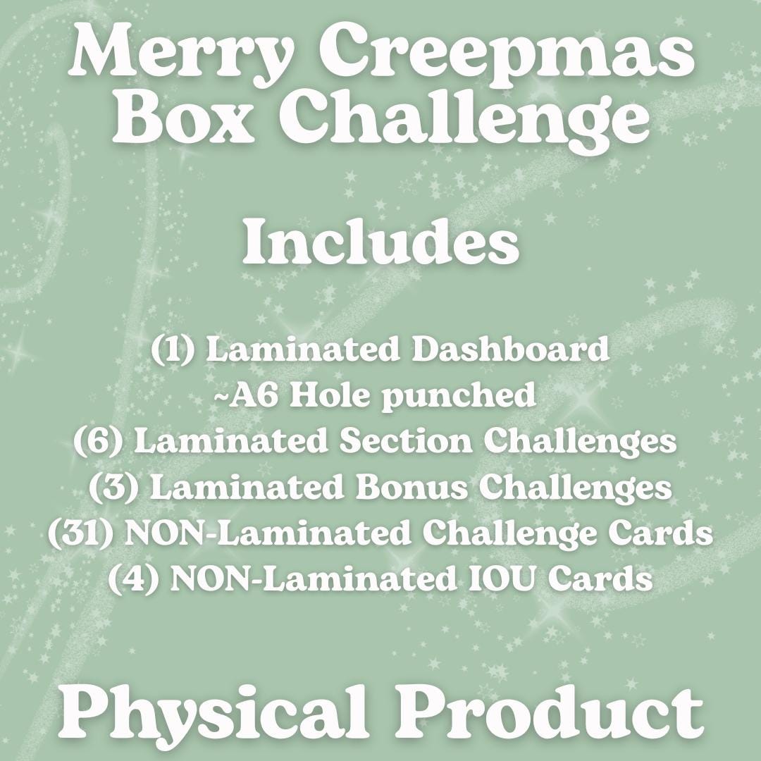 Merry Creepmas Box Challenge A6