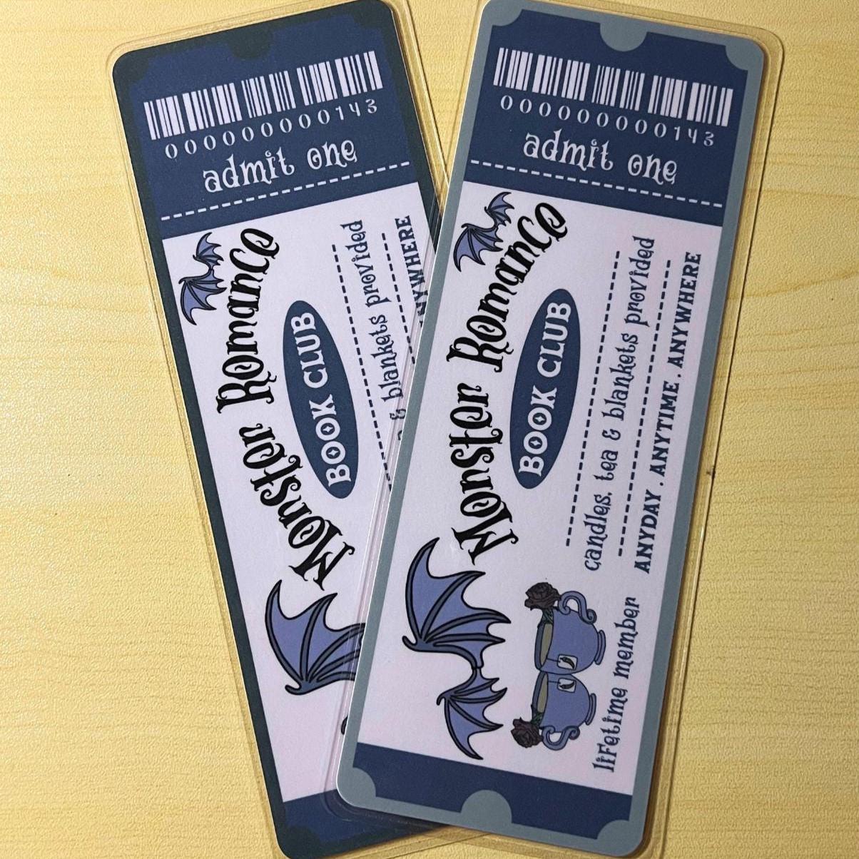 Monster Romance Book Club - Spooky Bookmarks Laminated