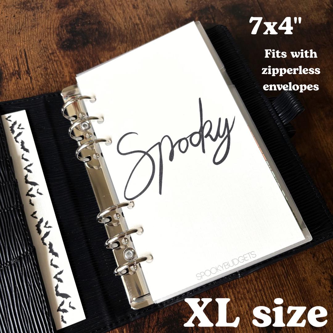 Spooky Linen A6 Binder Dashboard