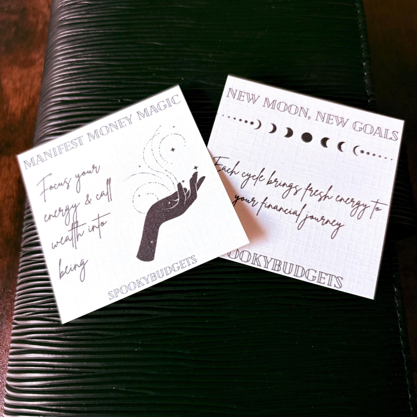 Motivational Pocket Planner Cards A6 Linen Budget Binder Decor