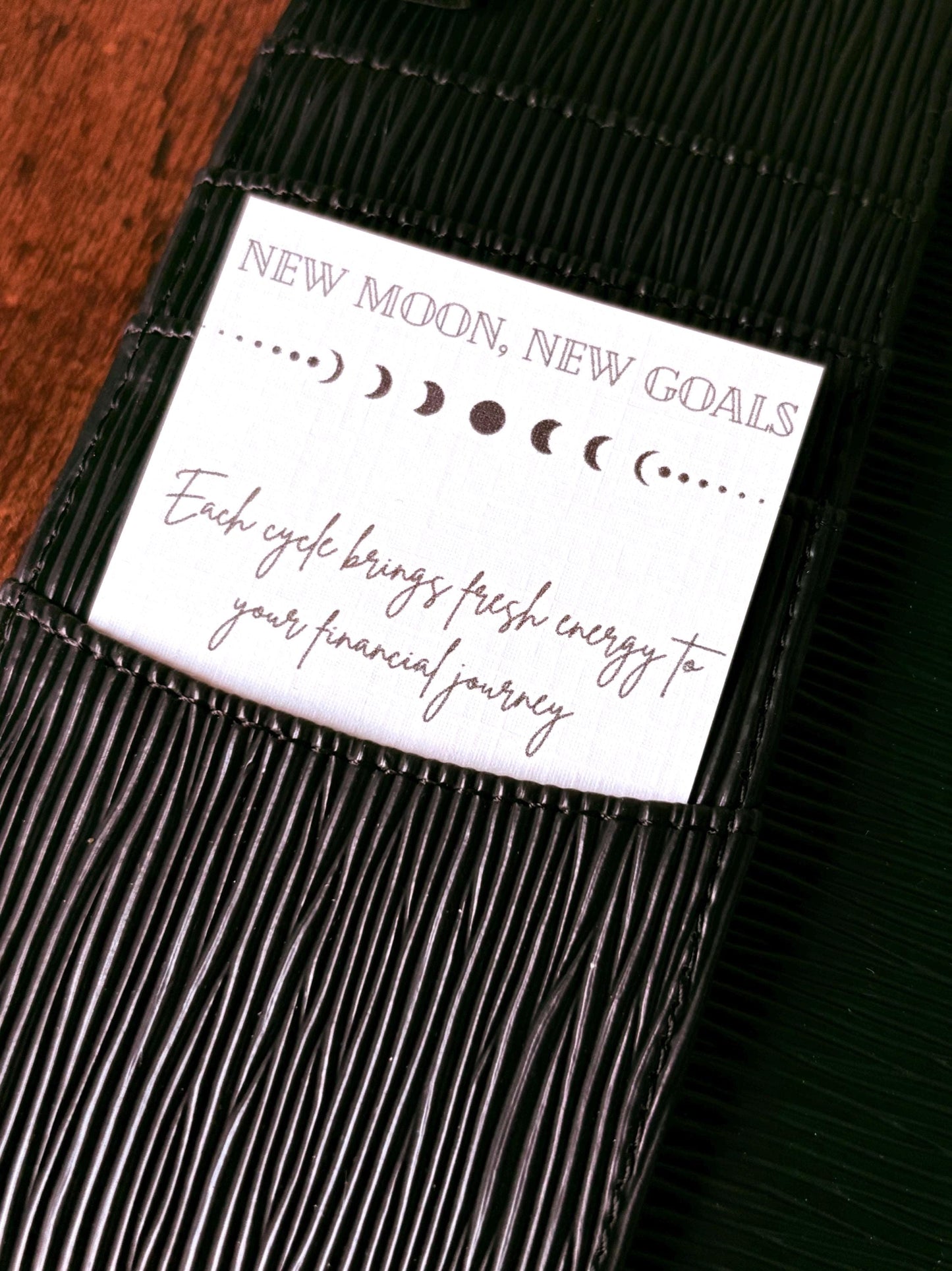 Motivational Pocket Planner Cards A6 Linen Budget Binder Decor