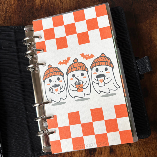 Fall Vibes Linen A6 Binder Dashboard