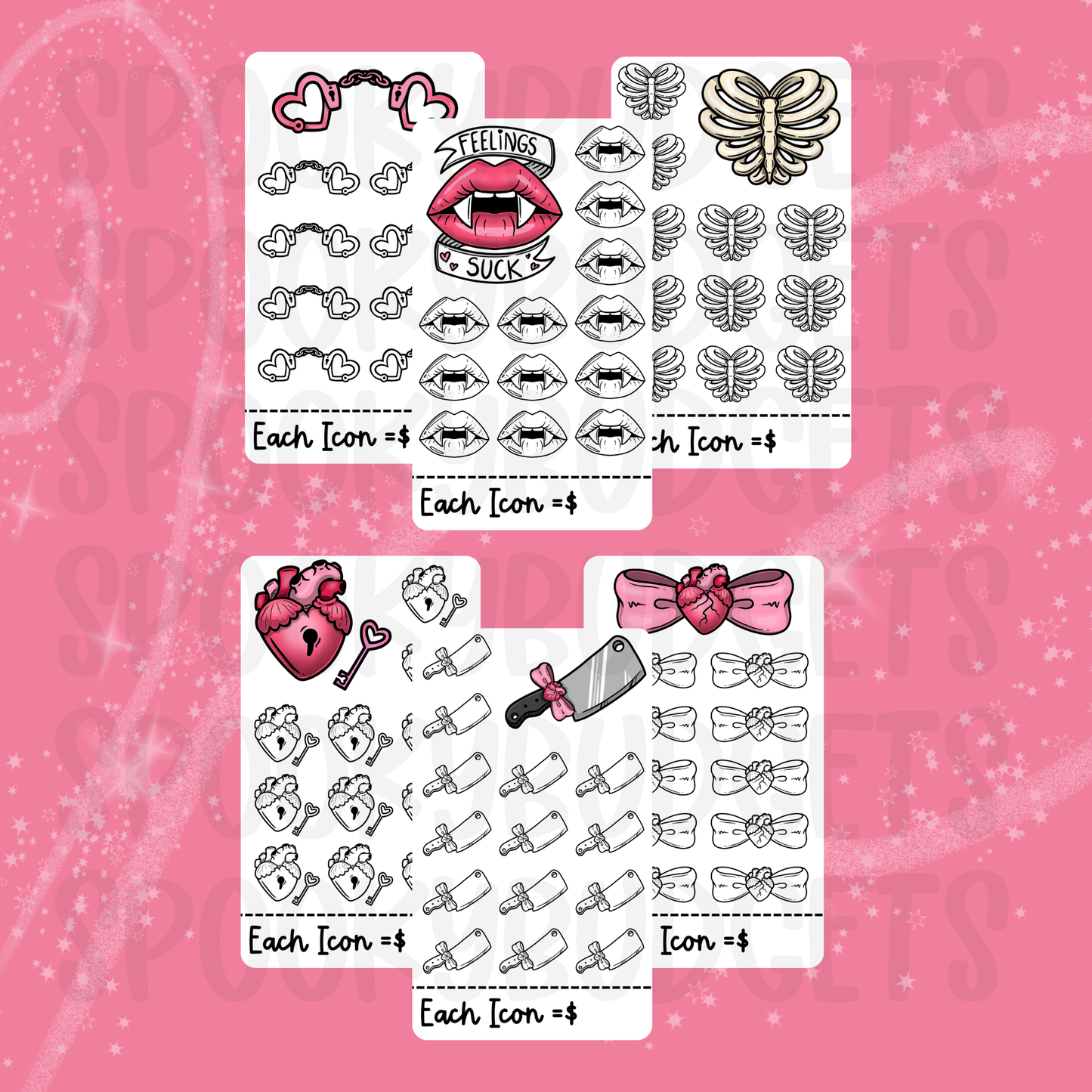 Love Creep Mini Savings Set of 6 A6 Laminated