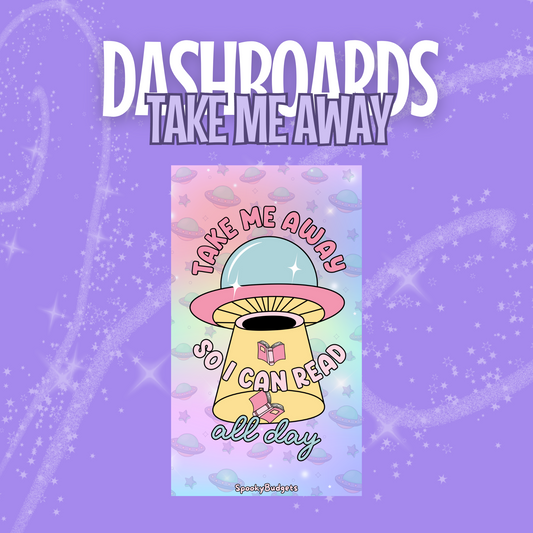 Take Me Away A6 Binder Dashboard Laminated