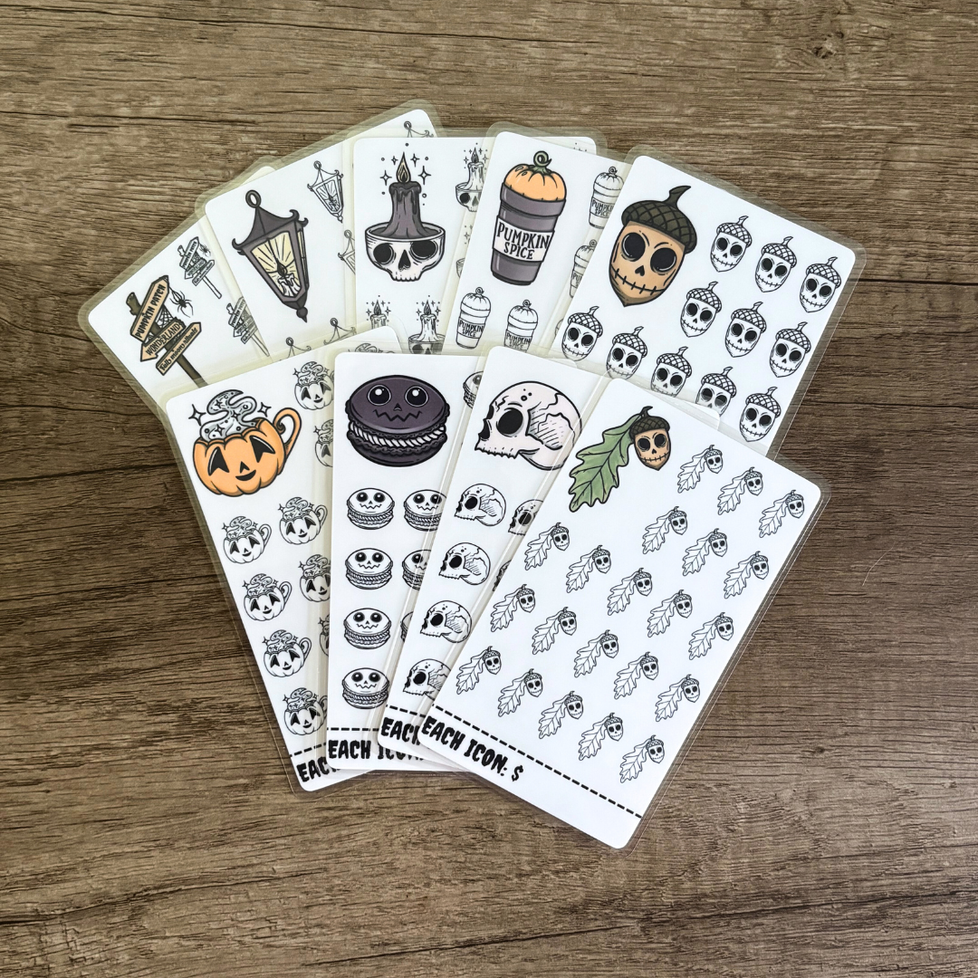 Spooky Autumn Mini Savings Set A6 Laminated