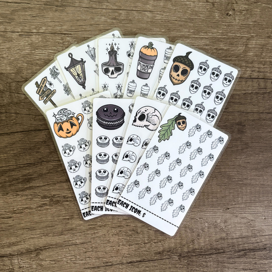 Spooky Autumn Mini Savings Set A6 Laminated