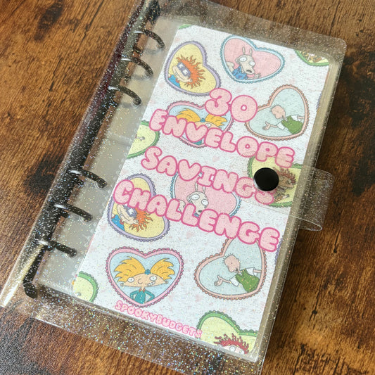 90s Kid 30 Envelope Savings Challenge Binder