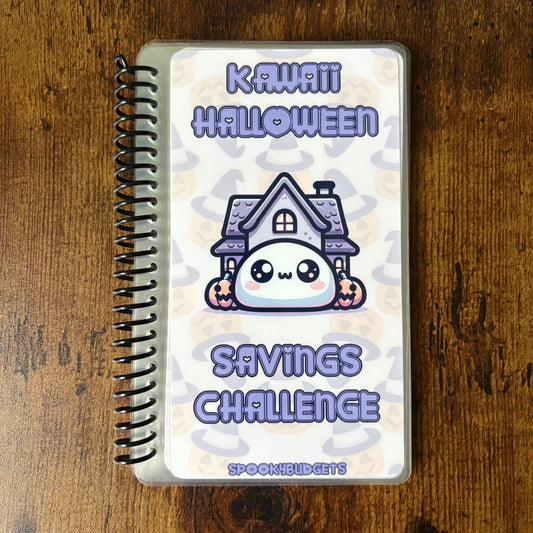 Kawaii Halloween Savings Challenge A6 Mini Binder 250,500,1000 Total Savings