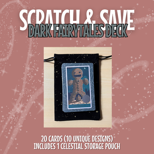 Dark Fairytales Card Deck Scratch & Save w/ Dashboard 100,200 Total Savings