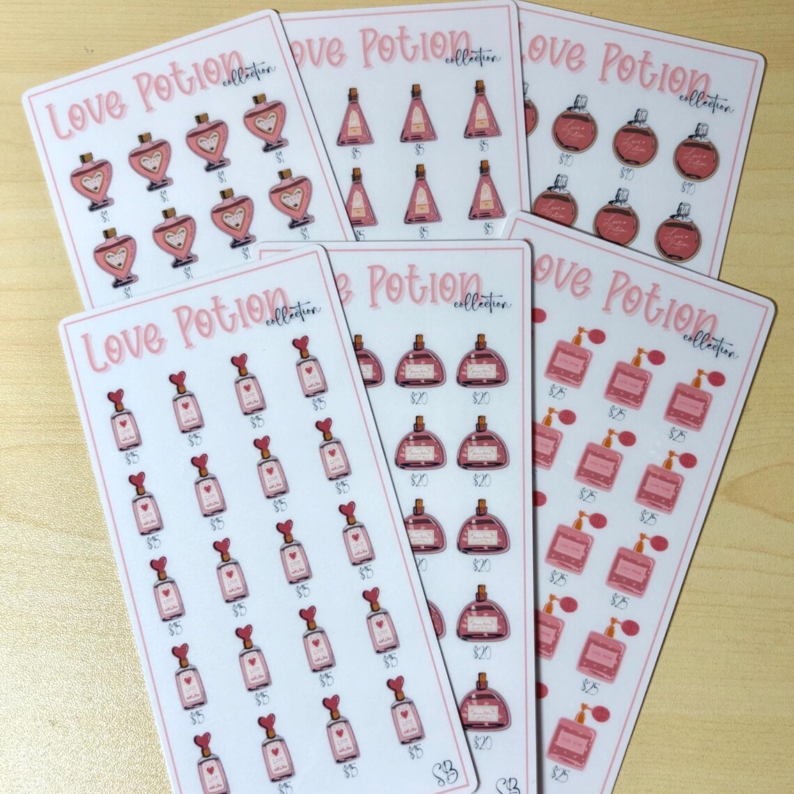 Love Potion Savings Challenge Collection Laminated A6