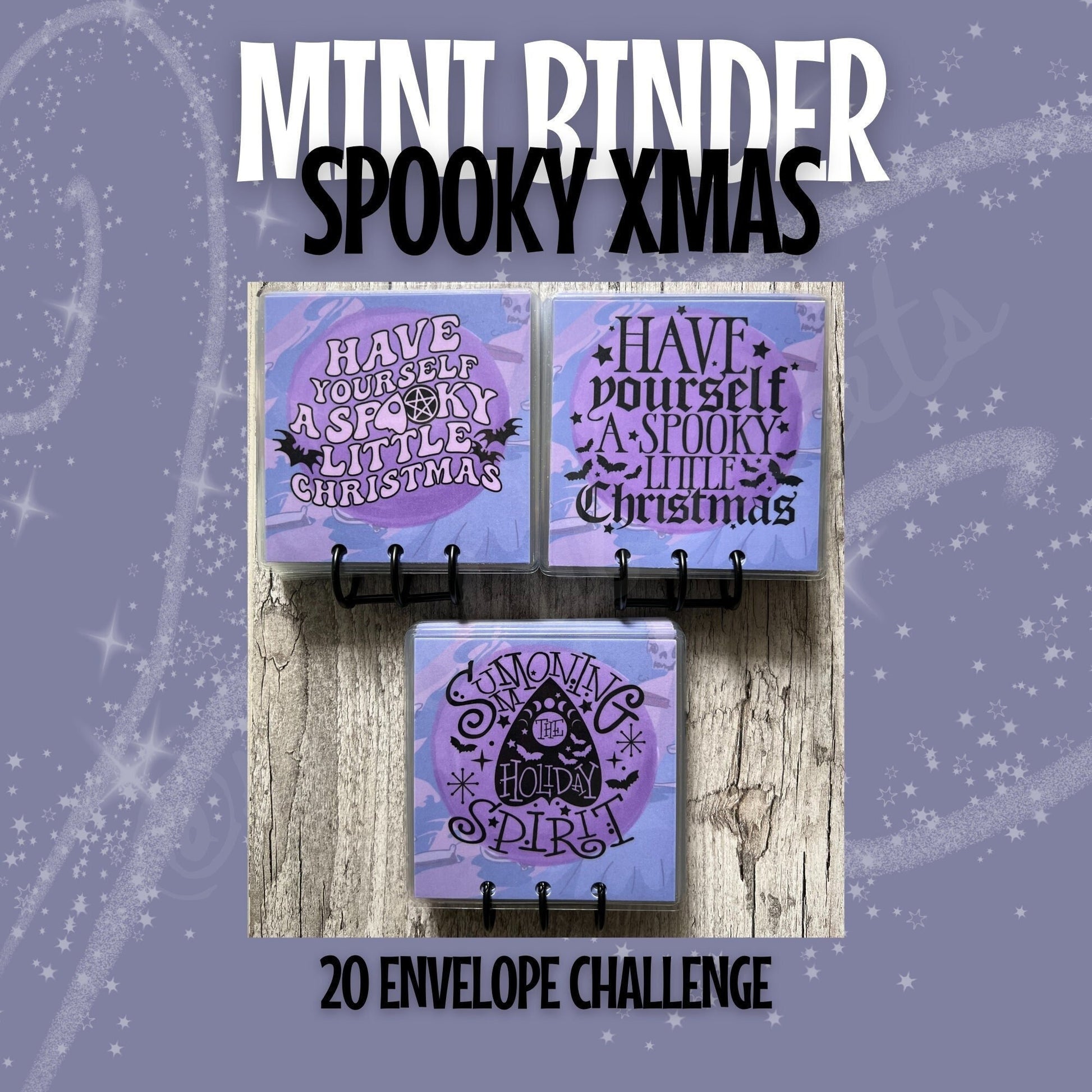 Spooky Christmas 20 Envelope Savings Challenge Cauldron Mini Binder