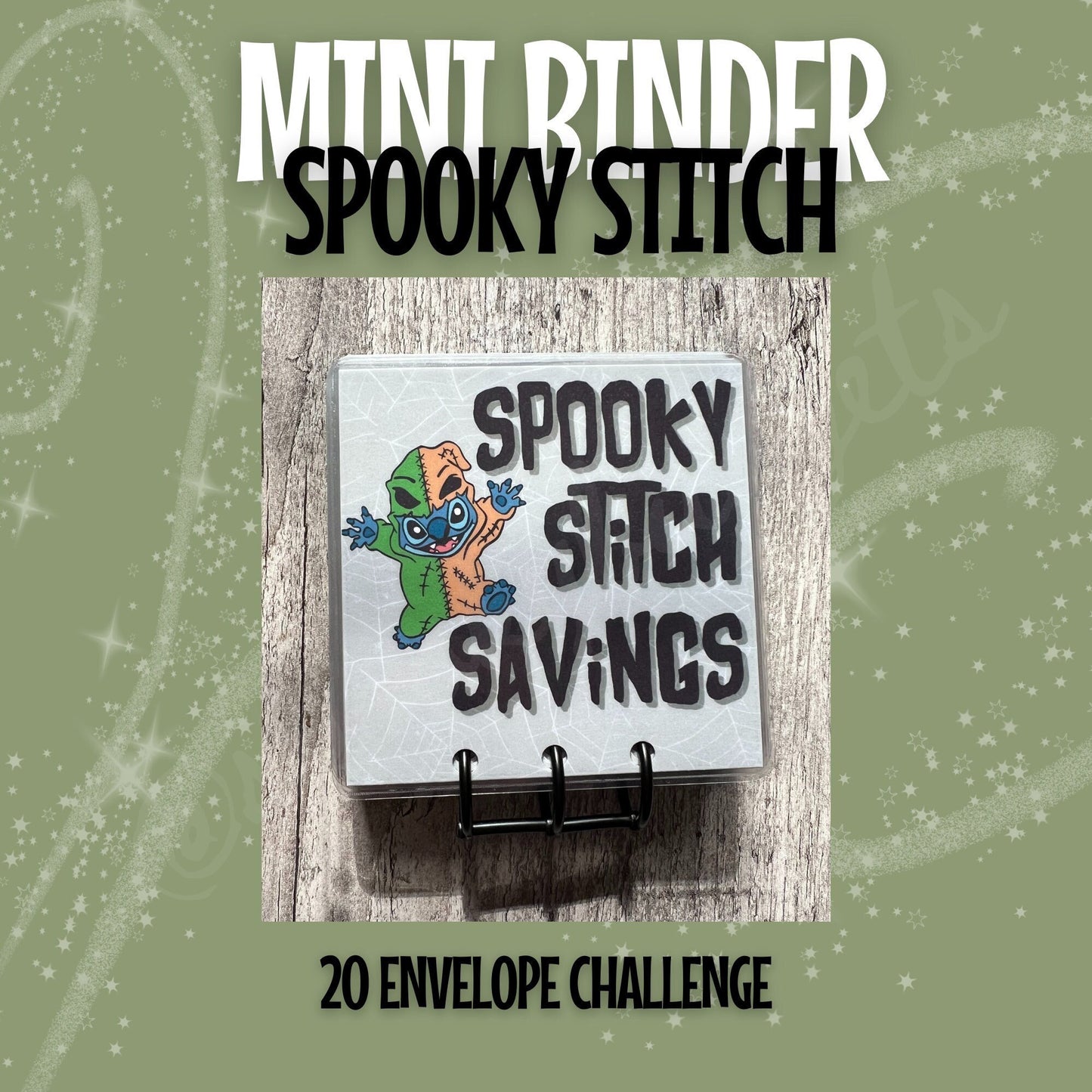 Spooky Stitch 20 Envelope 200+ Savings Challenge Mini Binder