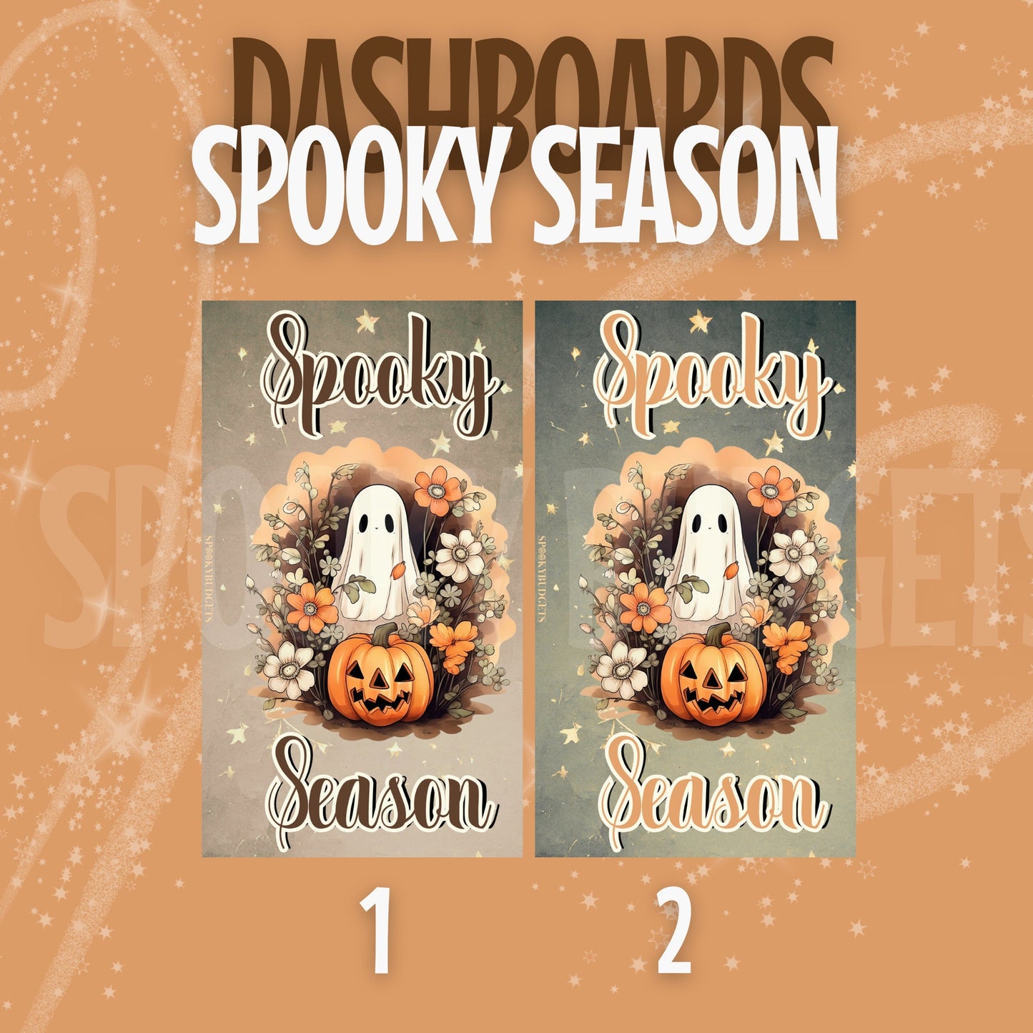 Spooky Season A6 Binder Dashboards Laminated