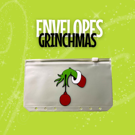 Grinchmas Vinyl A6 A5 PVC Cash Envelope