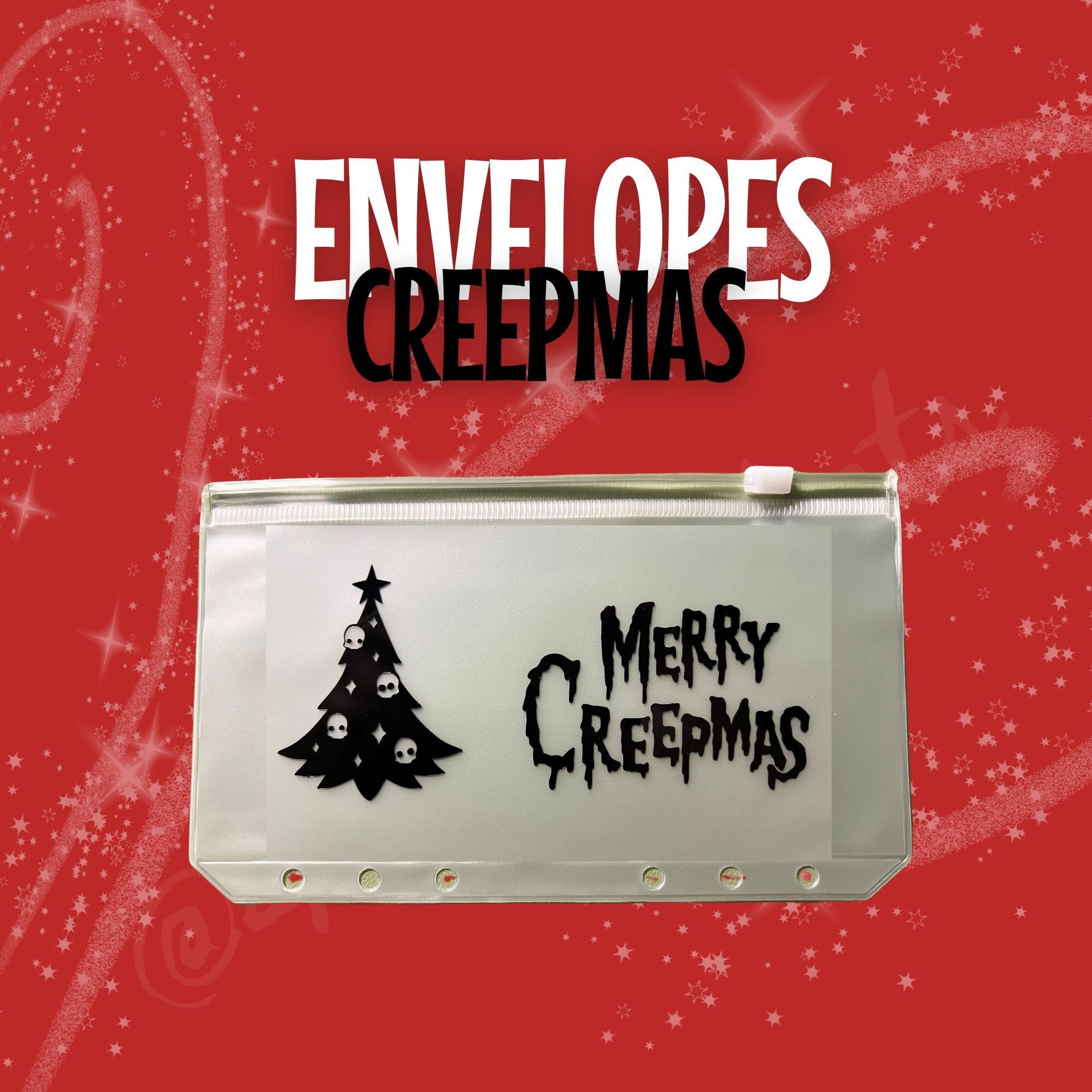 Merry Creepmas Vinyl A6 A5 PVC Cash Envelope