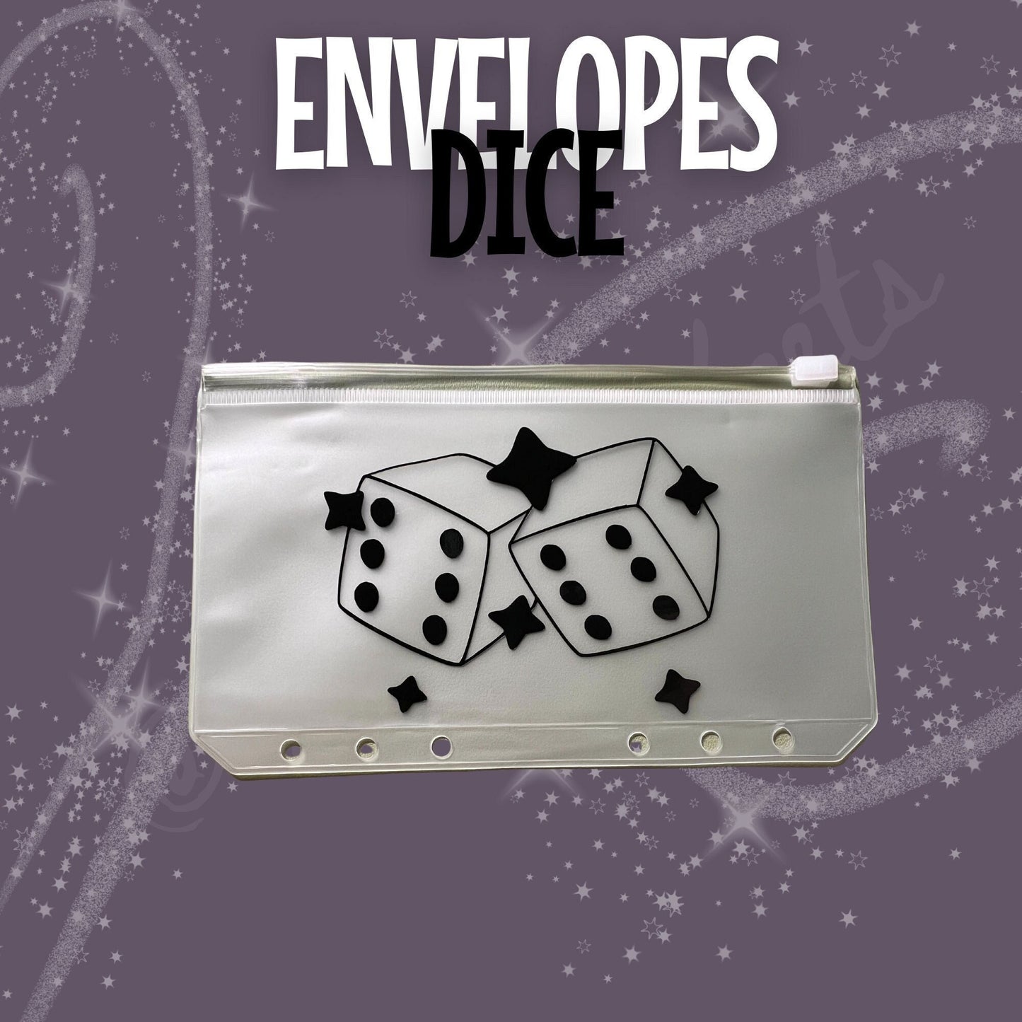 Dice Games Vinyl A6 A5 PVC Cash Envelope