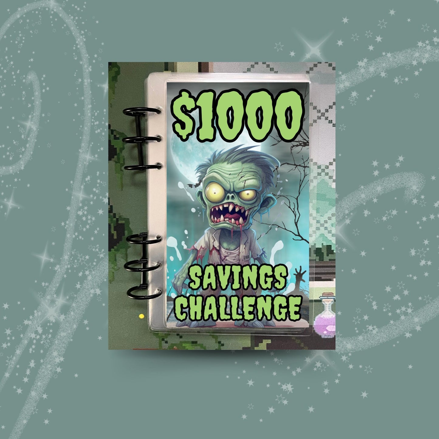 1K Zombie Savings Challenge A6 Binder