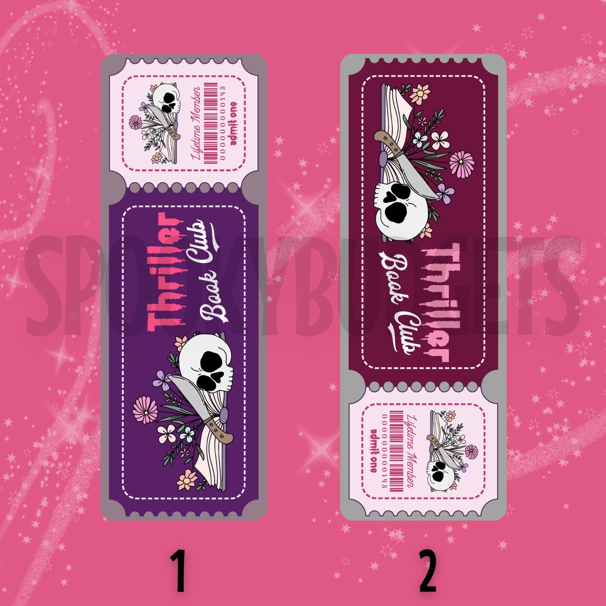 Thriller Book Club - Spooky Bookmarks Laminated