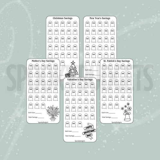 Holiday Savings Trackers A6