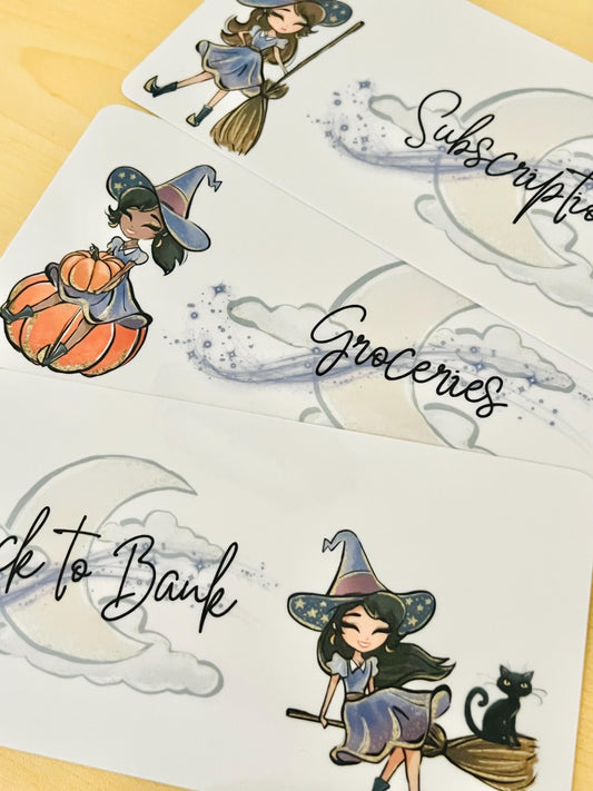Witchy A5 Category Dashboard Inserts Laminated