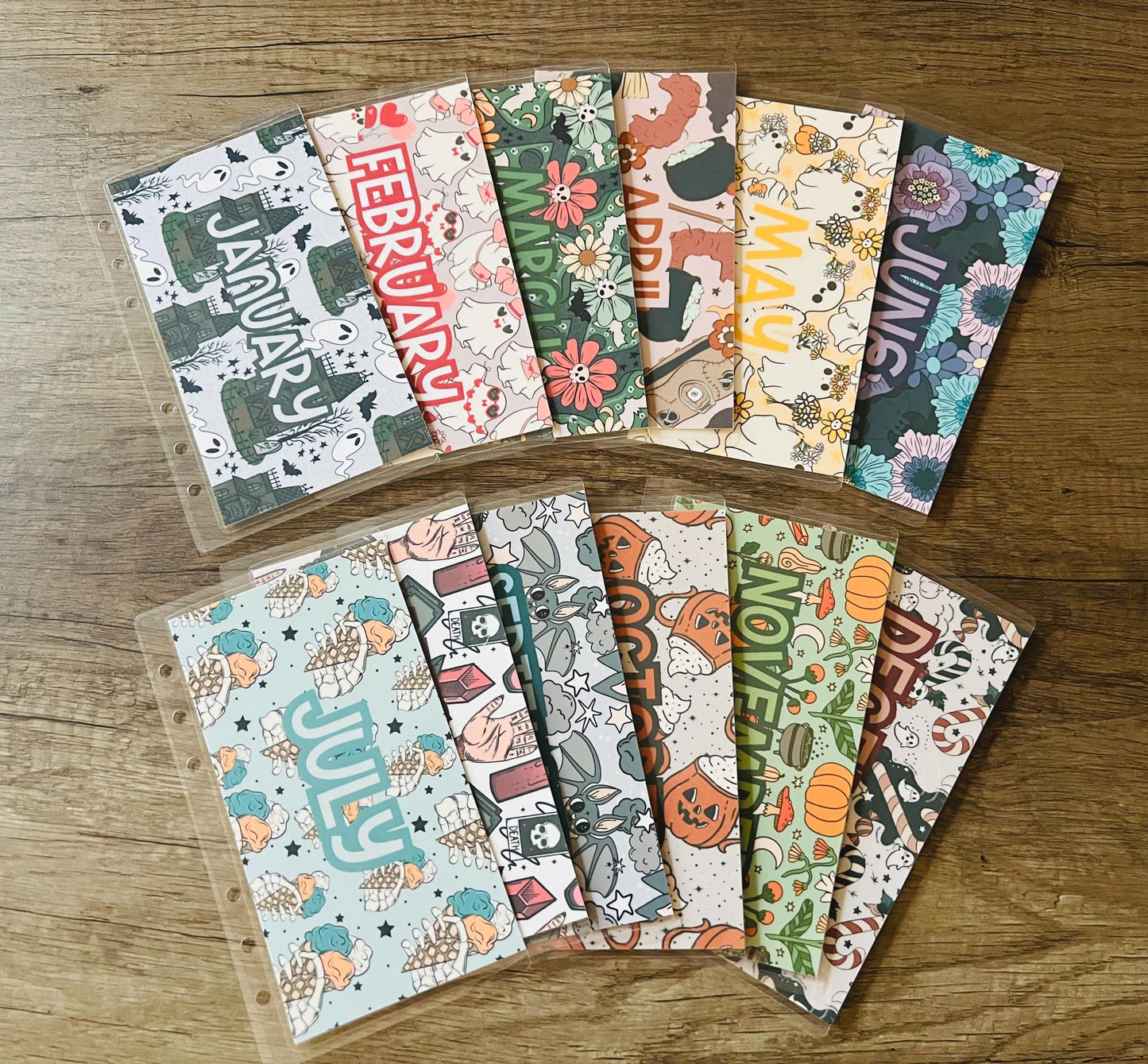 12 Month Cash Stuffing Envelope Set A6 Laminated