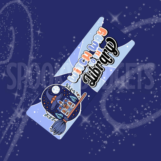 Witch Way to the Library - Spooky Bookmarks Laminated