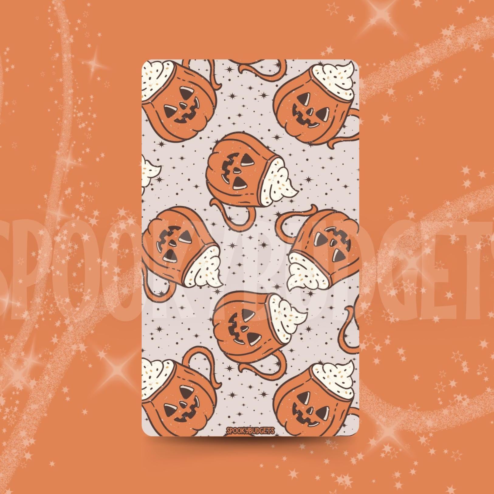 Pumpkin Spice A6 Binder Dashboards Laminated