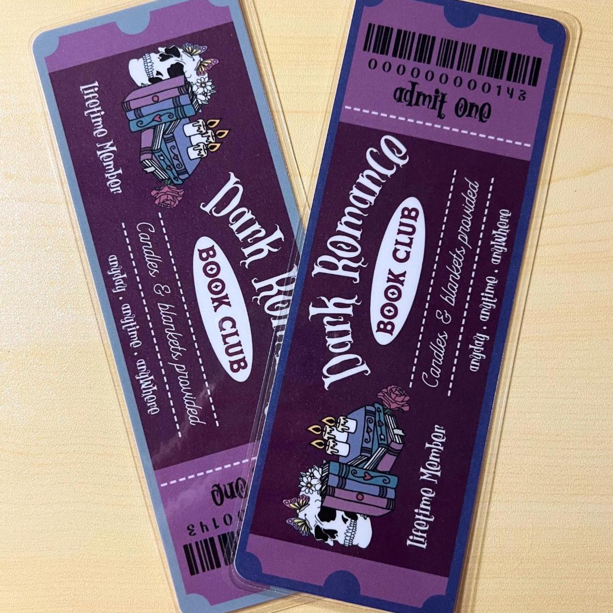 Dark Romance Book Club - Spooky Bookmarks Laminated