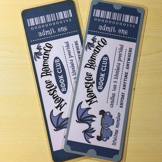 Monster Romance Book Club - Spooky Bookmarks Laminated