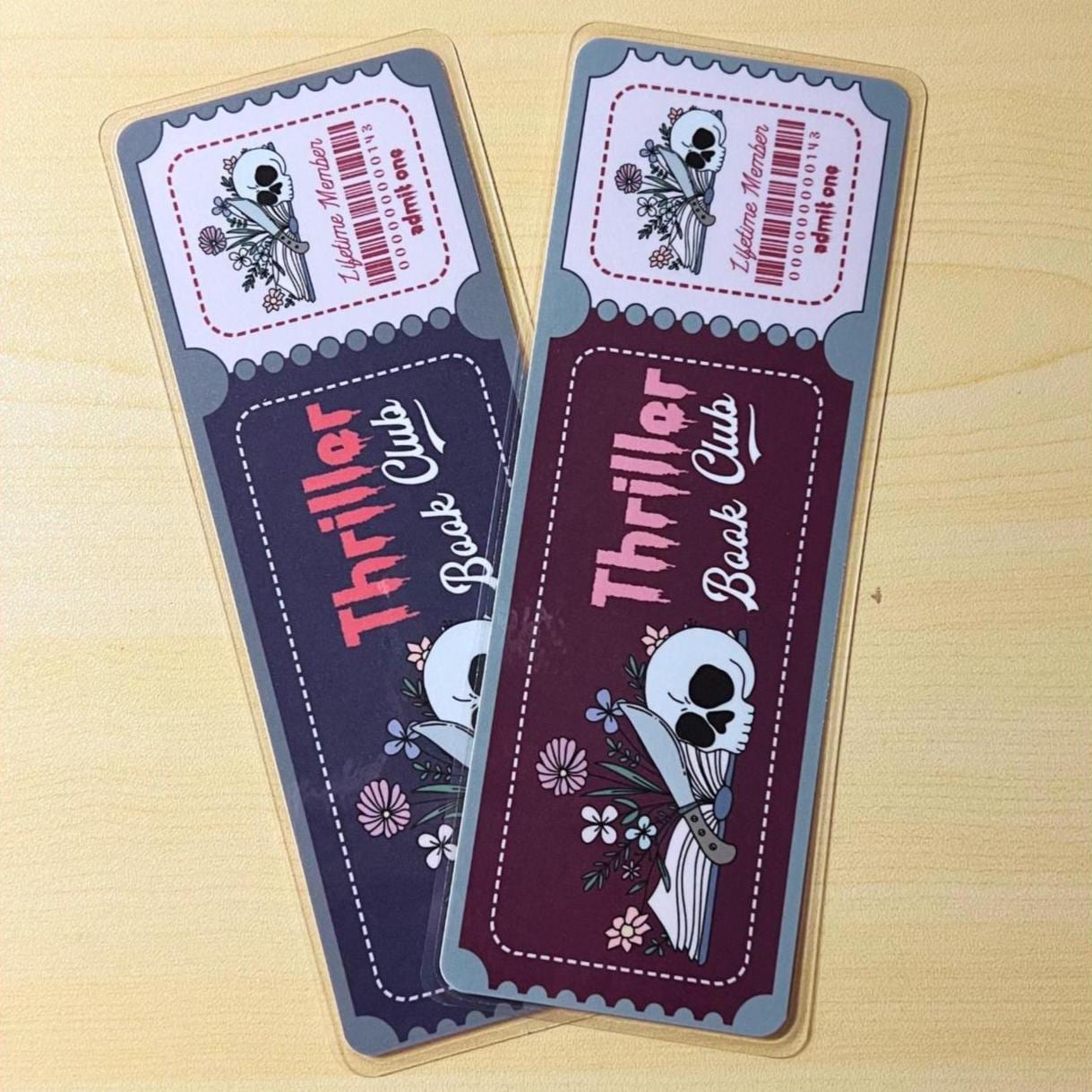 Thriller Book Club - Spooky Bookmarks Laminated
