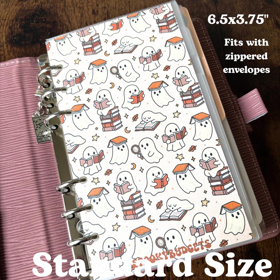 Autumn Bookish Ghoul Linen A6 Binder Dashboard
