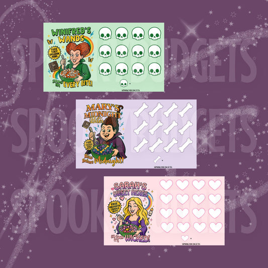 Witches Mini Savings Challenge Set of 3 Non-Laminated