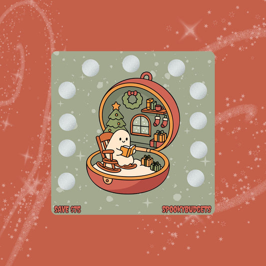 Christmas Pocket Library Scratch & Save Cash Savings Challenge A5 Laminated 75 Total Savings 5x5