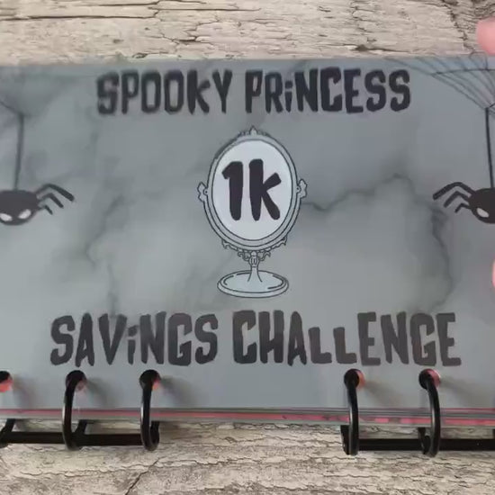 1K Scratch Off Savings Challenge Spooky Princess A6 Mini Binder