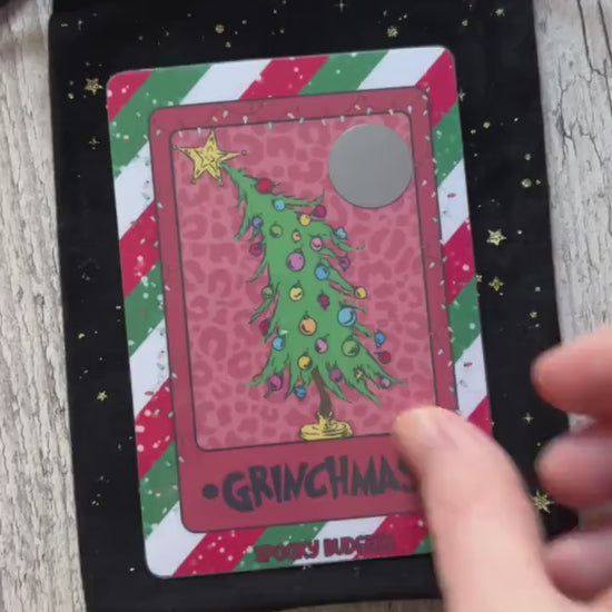 Grinchmas Tarot Deck Scratch Off Savings w/ Dashboard & Envelope Add On